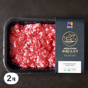 목우촌 국내산 소고기 다짐육 (냉장), 300g, 2개