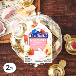 일드프랑스 미니쉘 스트로베리 크림치즈, 20g, 18개입, 2개