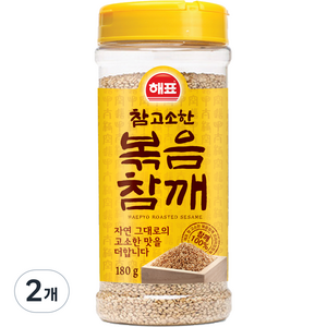 해표 참 고소한 볶음참깨, 180g, 2개