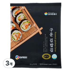대한물산 구운 김밥김 10p, 24g, 3개
