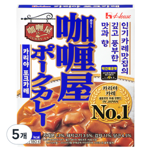 카리야 포크카레 약간 매운맛, 180g, 5개