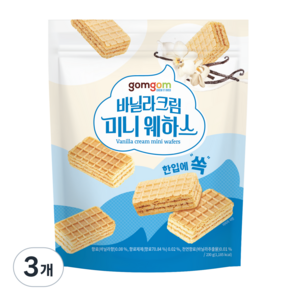 곰곰 바닐라크림 미니웨하스, 230g, 3개