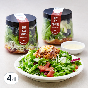 세끼판다 풀드포크 샐러드, 190g, 4개