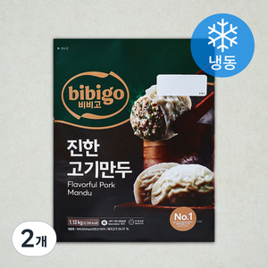 비비고 얇은피 진한 고기만두 (냉동), 1.12kg, 2개