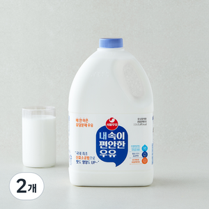서울우유 내 속이 편안한 우유, 2.3L, 2개
