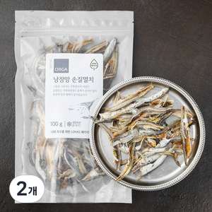 ZERO 낭장망 손질멸치, 100g, 2개