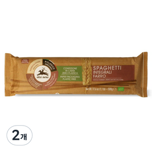 알치네로 유기농 파로통밀 스파게티 고단백 고식이섬유, 500g, 2개
