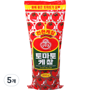 오뚜기 토마토 케챂, 800g, 5개