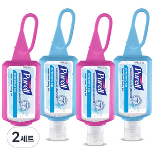 퓨렐 휴대용 손소독제 젤리랩 핑크 30ml x 2p + 블루 30ml x 2p 세트, 2세트