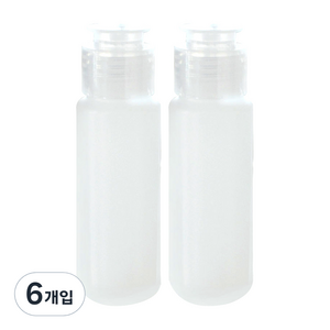 이글코리아 PE용기 50ml, 투명, 6개