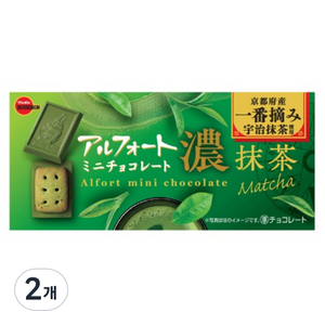 부르본 알포트 말차 미니초콜릿, 60g, 2개