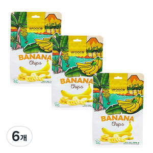 라푸코 바나나칩, 100g, 6개