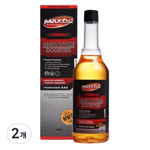 맥쏠 시그니처 부스터 연료첨가제 가솔린 휘발유 300ml, 가솔린/휘발유, 2개