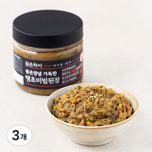 담은차이 좋은양념 가득한 땡초비빔된장, 250g, 3개