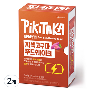 대상 피키타카 자색고구마푸드쉐이크 5p, 200g, 2개