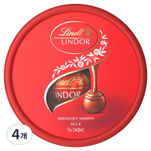 린트 린도볼 밀크 5p, 62.5g, 4개
