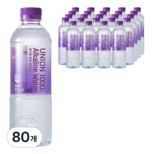 유니온천년알카리수, 500ml, 80개