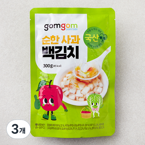 곰곰 순한 사과 백김치, 300g, 3개