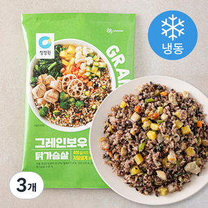 청정원 그레인보우 닭가슴살 2개입 (냉동), 400g, 3개