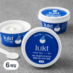 룩트 아이슬란딕 요거트 띠크, 100g, 6개입