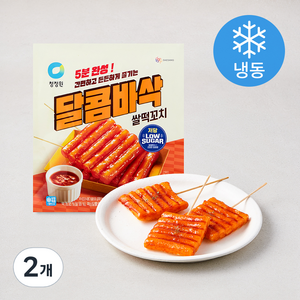 청정원 달콤바삭 쌀 떡꼬치 (냉동), 380g, 2개