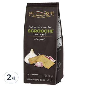 라우리에리마스터베이커스 스크로키 갈릭 크래커, 175g, 2개