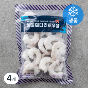 흰다리 새우살 (냉동), 200g(31/50), 4개