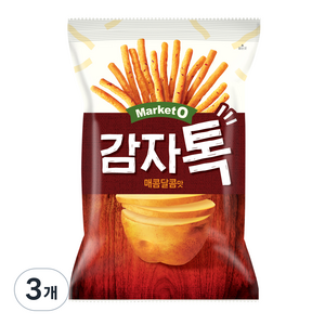 오리온 감자톡 매콤달콤맛, 80g, 3개