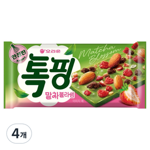톡핑 오리온 말차블라썸, 43g, 4개