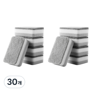 인블룸 양면 스펀지 수세미, 30개, 1개입