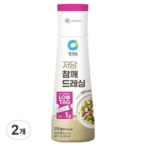 청정원 저당 참깨 드레싱, 310g, 2개