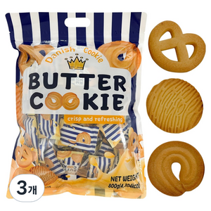 데니쉬 버터쿠키, 800g, 3개