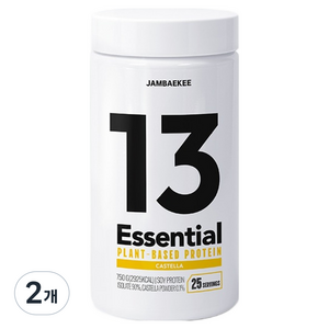 잠백이 에센셜 식물성 단백질 카스테라맛, 750g, 2개