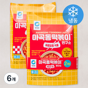 청정원 마곡동 떡볶이 연구소 매콤달콤 국물 (냉동), 432g, 6개