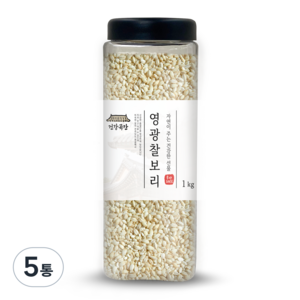 건강곡간 영광 찰보리, 1kg, 5개