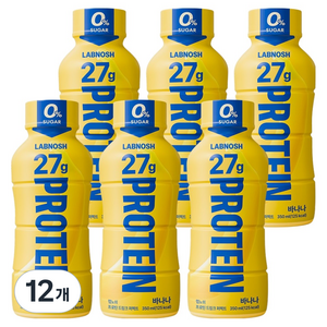 랩노쉬 프로틴 드링크 바나나, 350ml, 12개