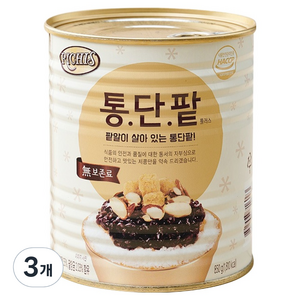 리치스 통단팥 플러스, 850g, 3개