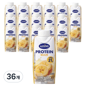 얼티브 프로틴 바나나, 250ml, 36개