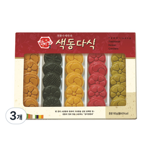 담미정 색동다식, 160g, 3개