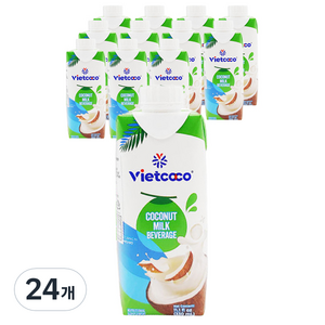 비엣코코 코코넛밀크 드링크 음료, 330ml, 24개