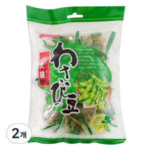 스낵하우스 그린피스 와사비 스낵, 100g, 2개