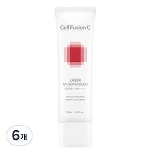 셀퓨전씨 레이저 유브이 썬스크린 SPF50+ PA++++, 50ml, 6개