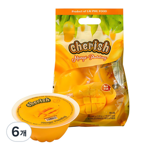 체리쉬 망고푸딩젤리 7개입, 840g, 6개
