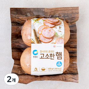 청정원 참나무로 훈연한 고소한 햄, 600g, 2개