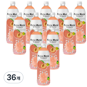 모구모구 복숭아맛 음료, 1L, 36개