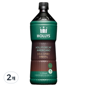 할리스 디카페인 아메리카노, 1L, 2개