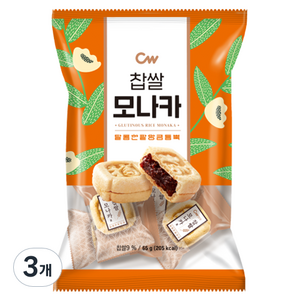 청우식품 찹쌀 모나카 과자, 65g, 3개