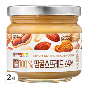 곰곰 국내산땅콩100% 땅콩스프레드 스무스, 200g, 2개