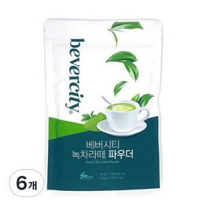 세미 녹차라떼 파우더, 500g, 6개