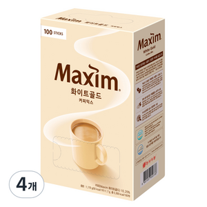 맥심 화이트골드 커피믹스, 11.7g, 4개